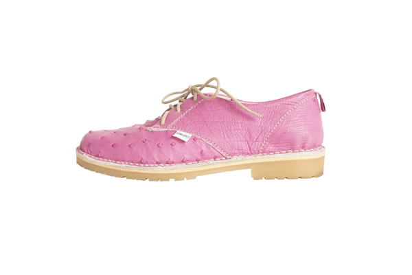 Ostrich Leather Shoes-Cyclamen - Image 4