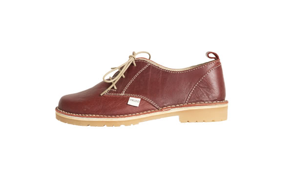 Leather Shoes-Ruby Red