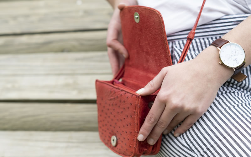 Struzio ostrich handbag